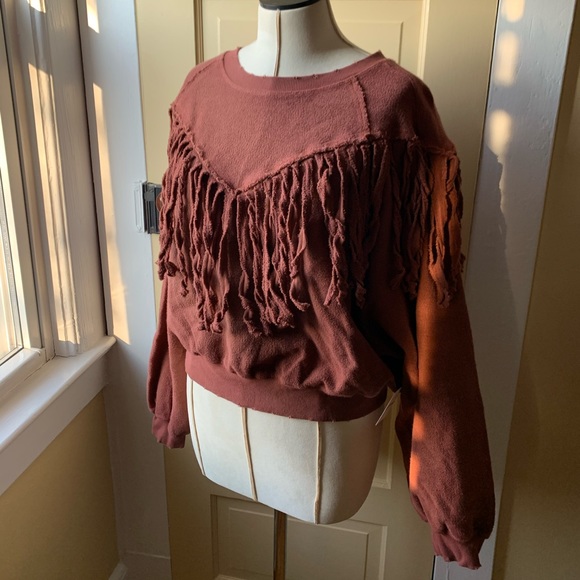Tops | Lets Hang Pullover Rust | Poshmark